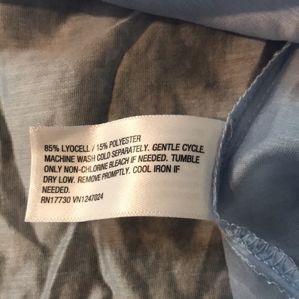 Future Collective Bohemian Sheer Balloon Blue Puff Sleeve Blouse | NWT - Picture 10 of 14